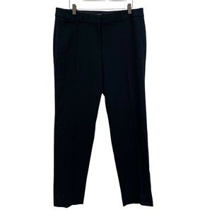 Talbots Women's Black Hampshire Fit Flat Front Ankle Pants Size 12 New $99
